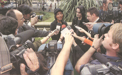 San sebastian Film Festival with her film "Buddha collapsed out of shame" 2007