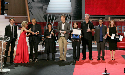 receiving The Special Jury Prize for her film "Buddha collapsed out of shame" Sansebastian film festival, Spain 2007