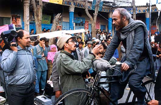 on the set of "Cyclist" 1987