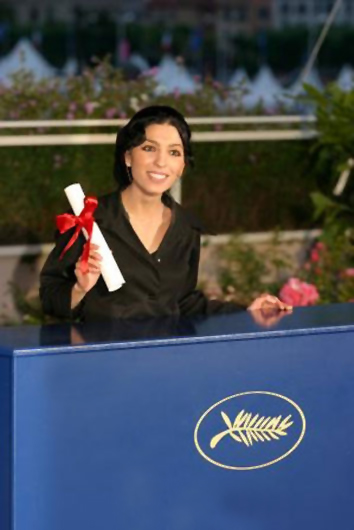 receiving The Special Jury Prize, Cannes film festival, for her film "At 5 in the afternoon" 2003